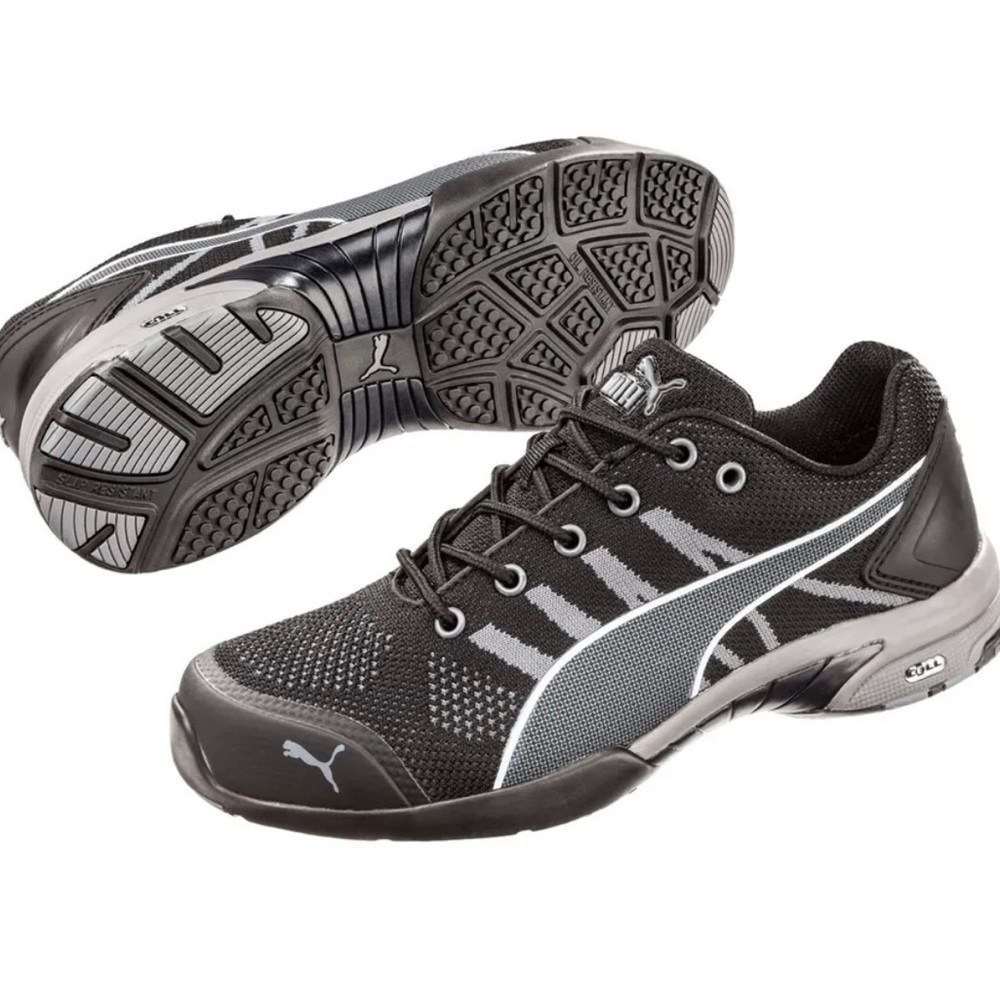 NWT Puma Women's black Celerity Knit Steel Toe Work Shoes slip resistant